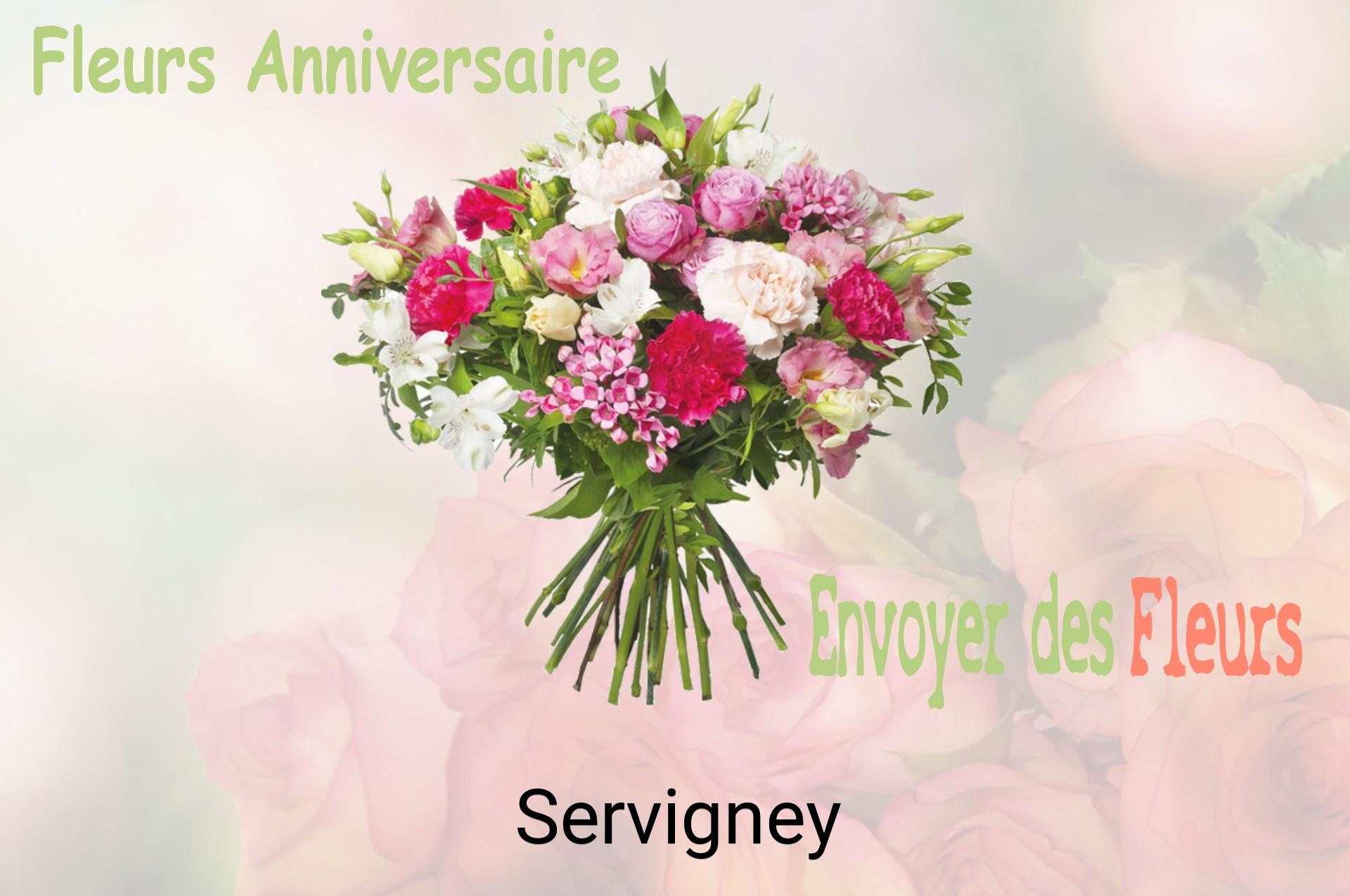 Bouquet de fleurs d’anniversaire livré à Servigney