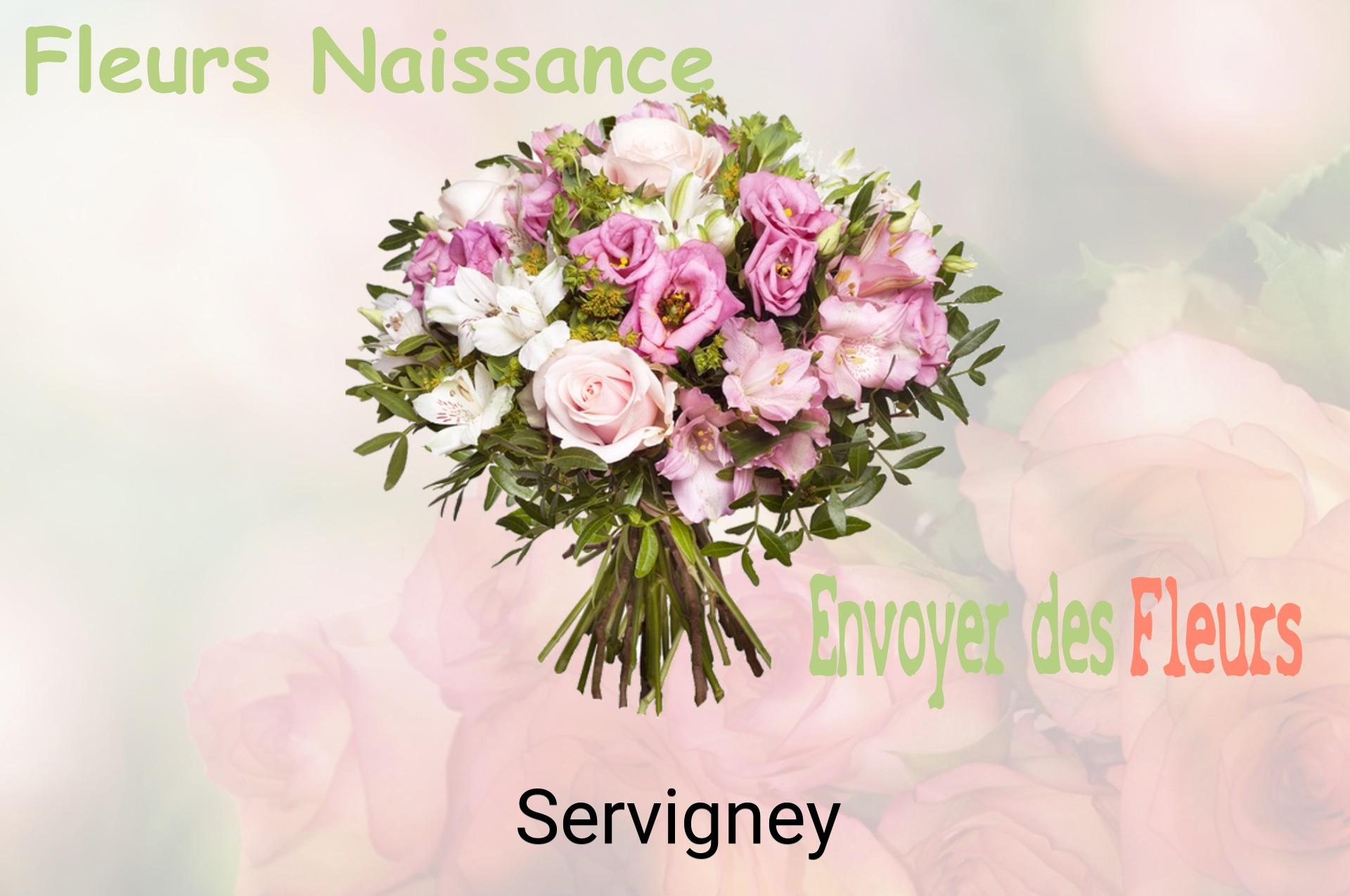 Bouquet de fleurs de naissance livré à Servigney